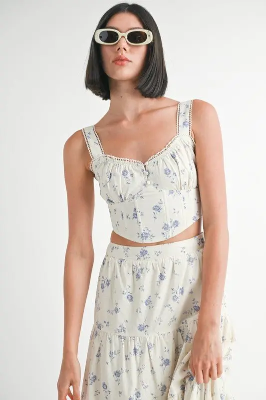 Floral Bustier Top online